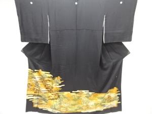 作家物　甲斐の祭礼模様留袖（比翼付き）
